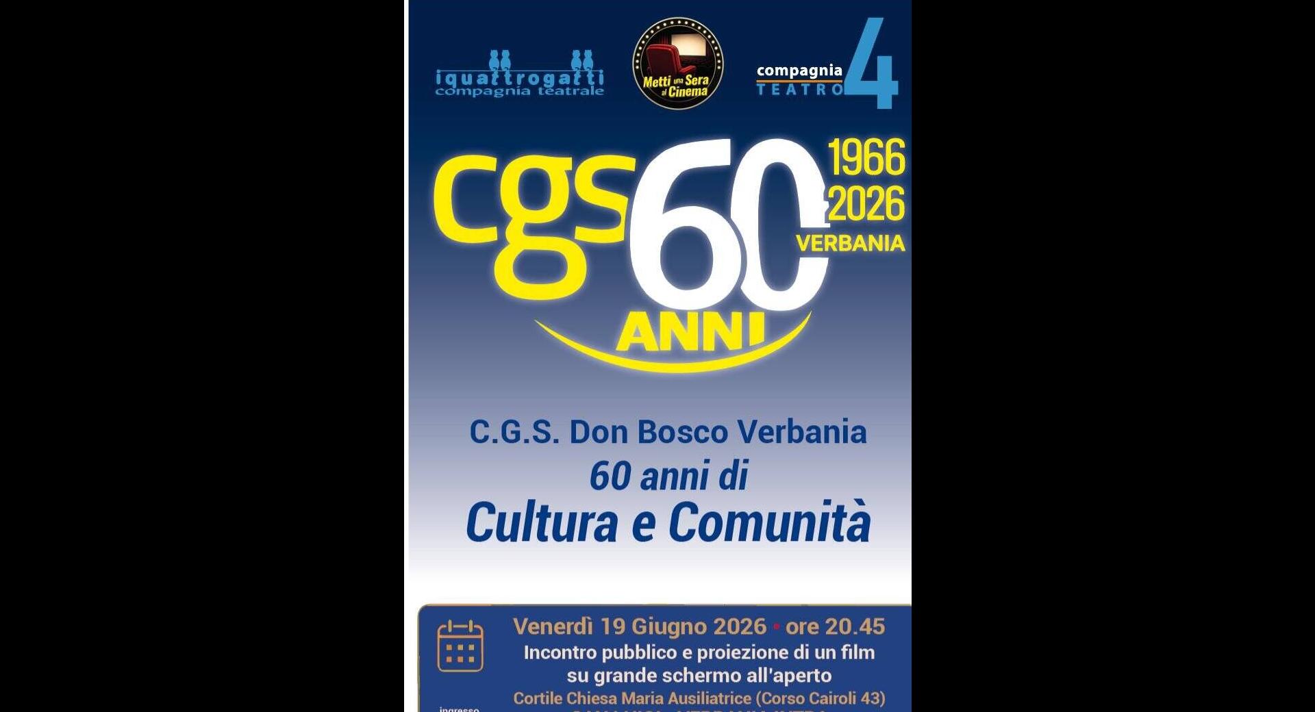 60 anni di Cultura e Comunità
