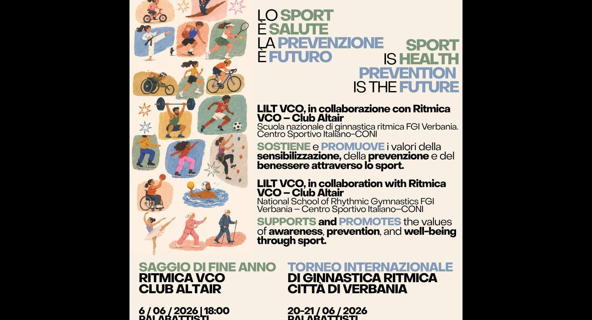 Lo sport è salute la prevenzione è futuro