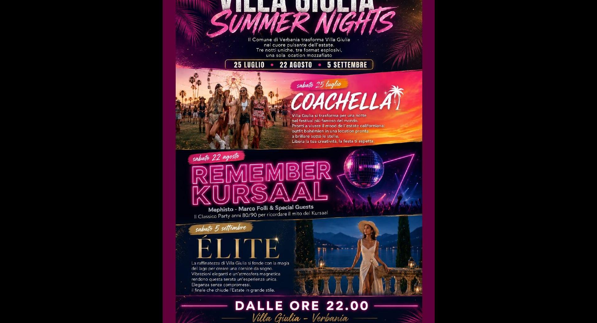 Villa Giulia summer nights 