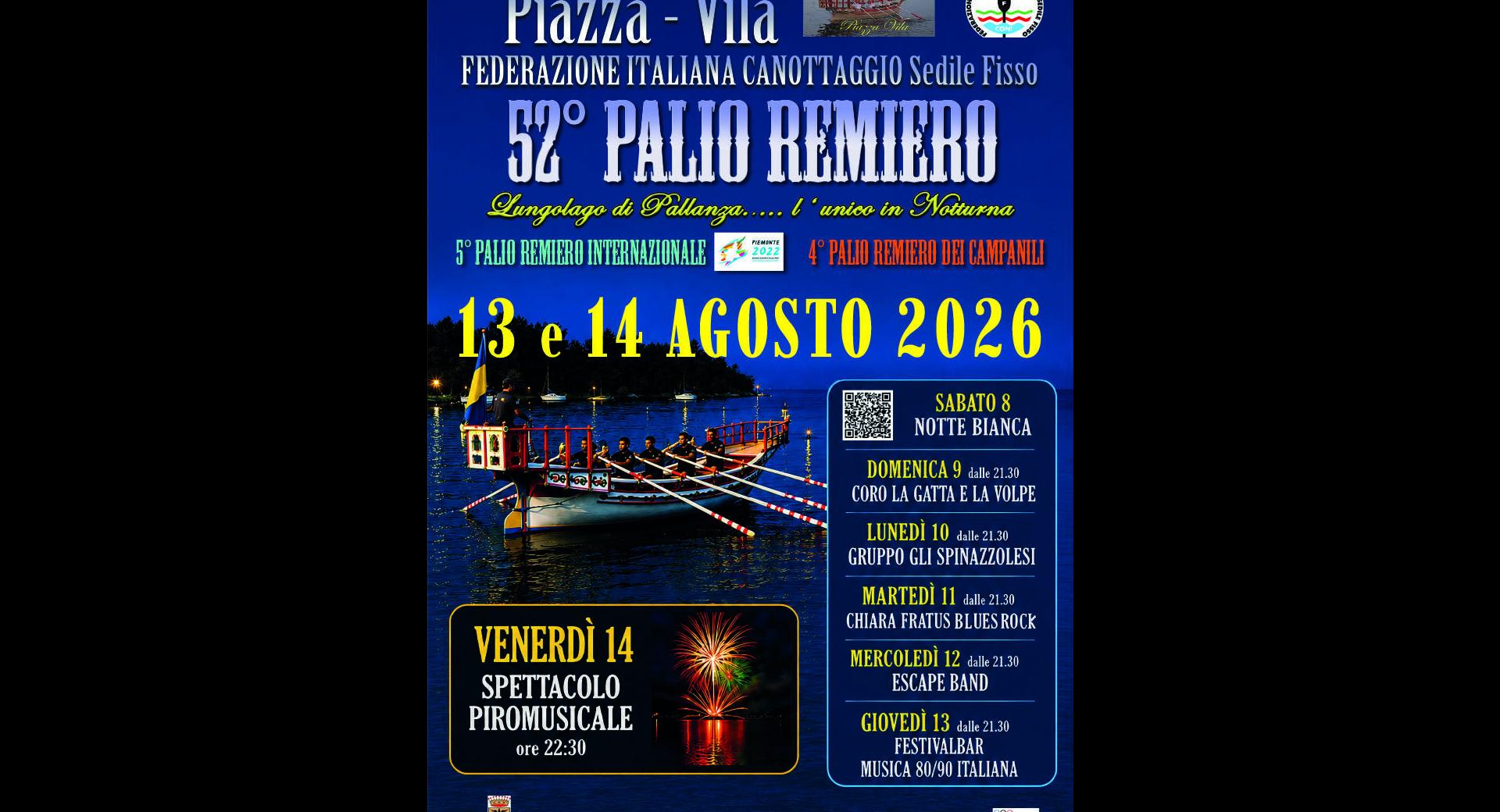 La settimana del 52°Palio Remiero in Notturna