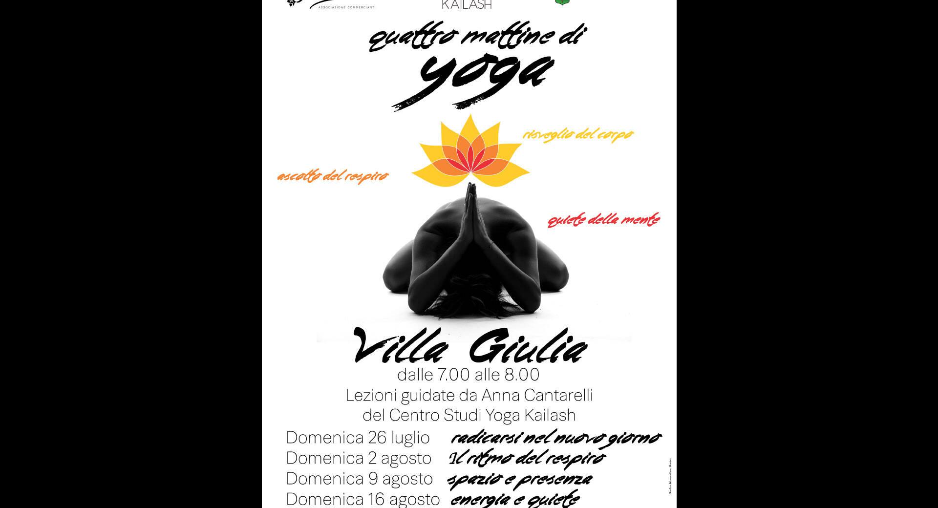 QUATTRO MATTINE DI YOGA