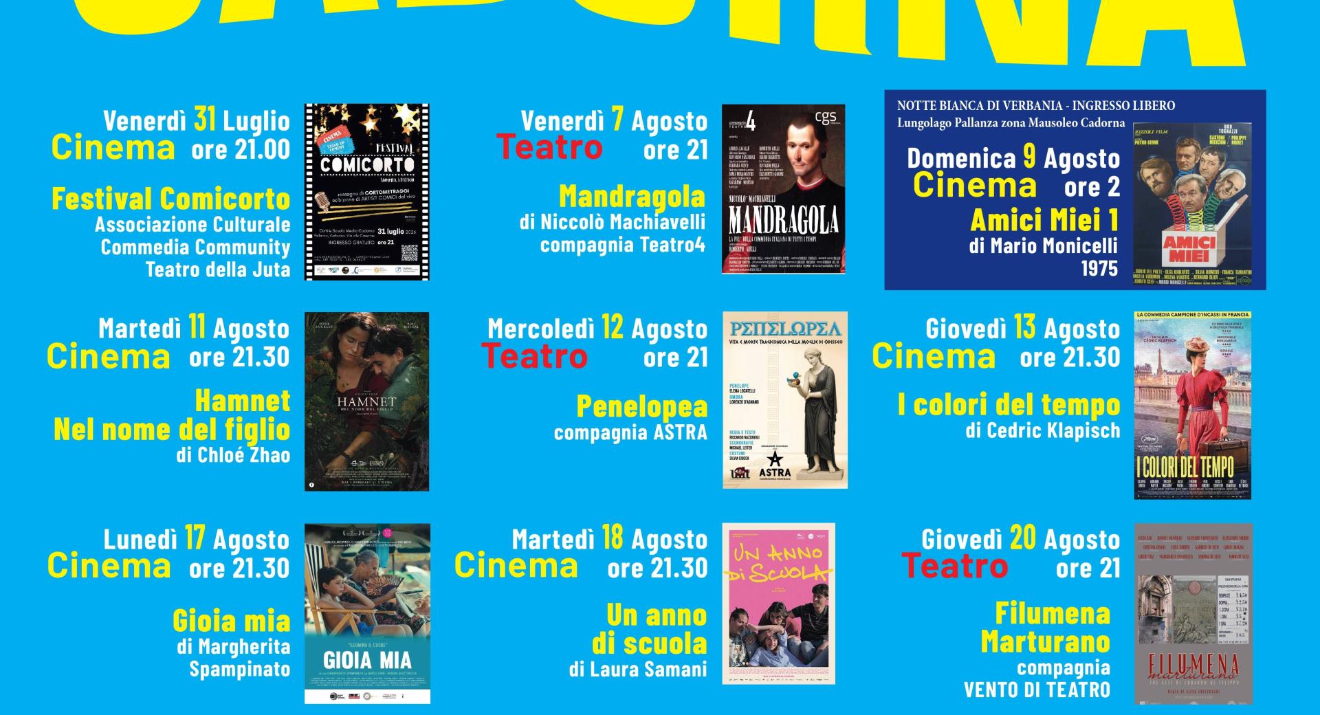 Ci vediamo al Cadorna - Cinema e Teatro sotto le stelle (2026)