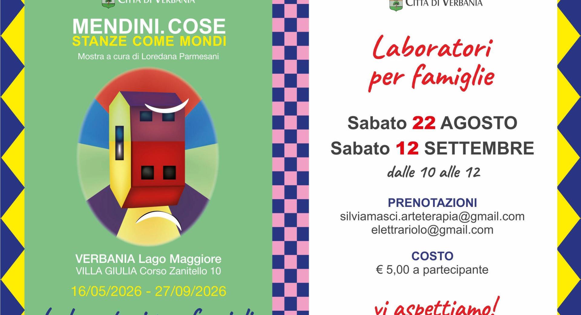 Laboratori per famiglie - Mendini 
