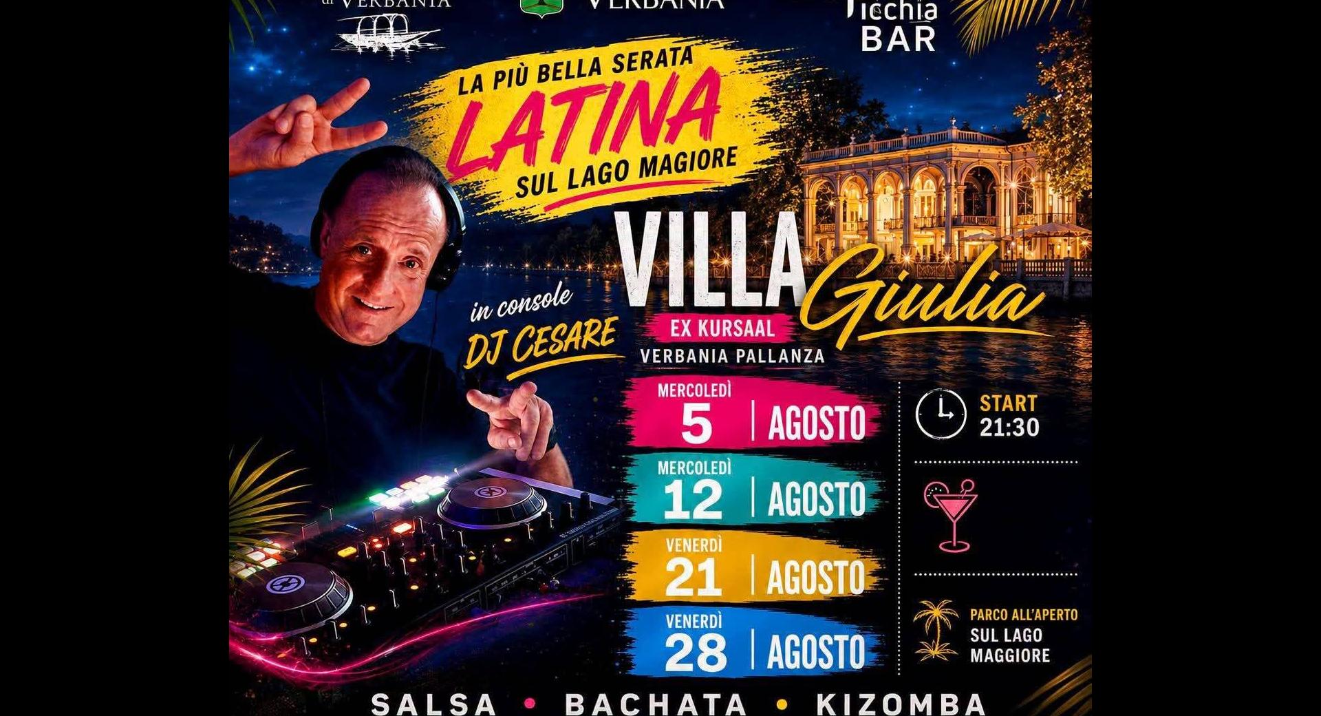 SERATA LATINA A VILLA GIULIA AGOSTO 2026