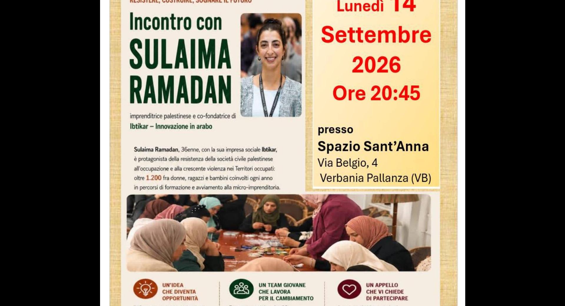 Incontro con Sulaima Ramadan