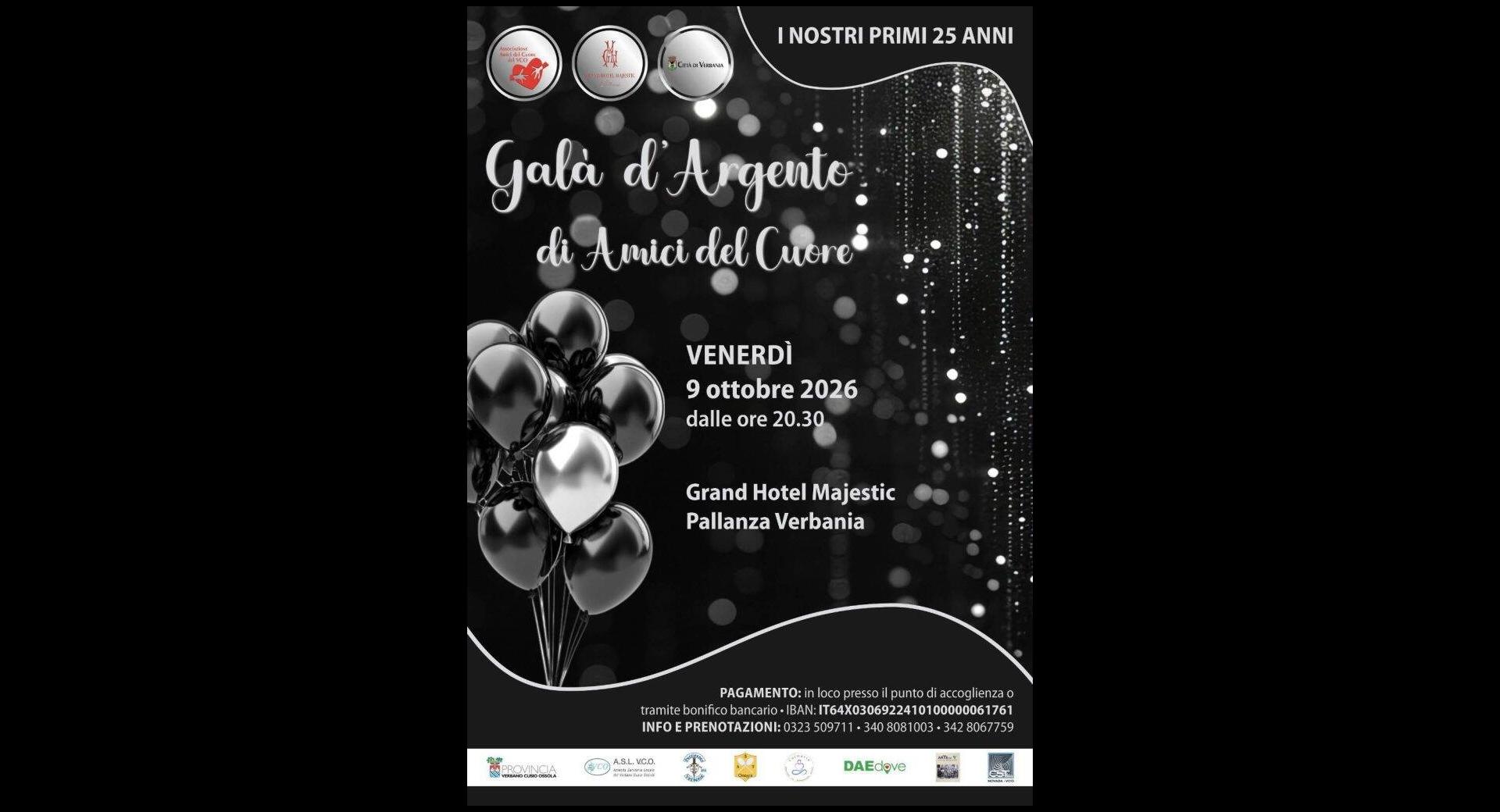 GALA' D' ARGENTO DI AMICI DEL CUORE  