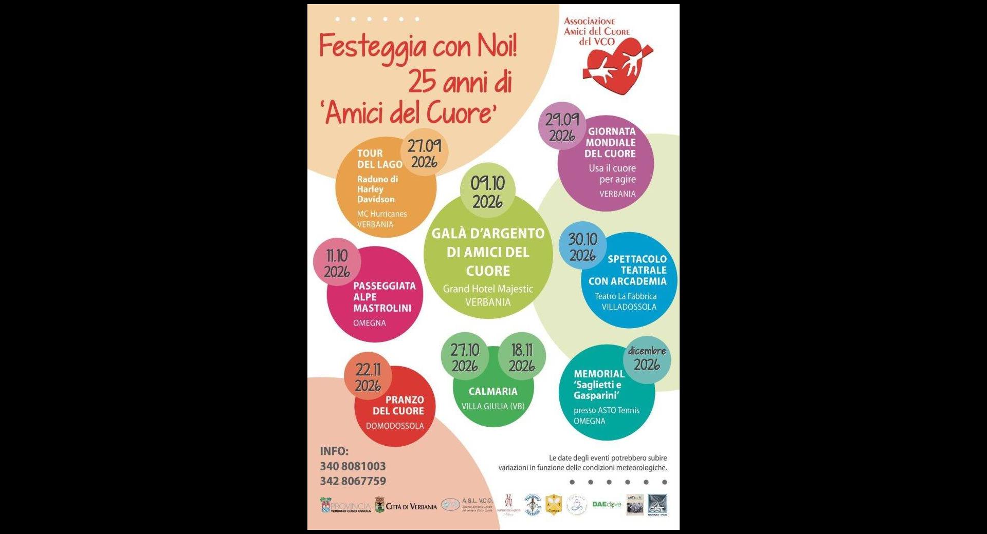 25 anni di Amici del Cuore VCO