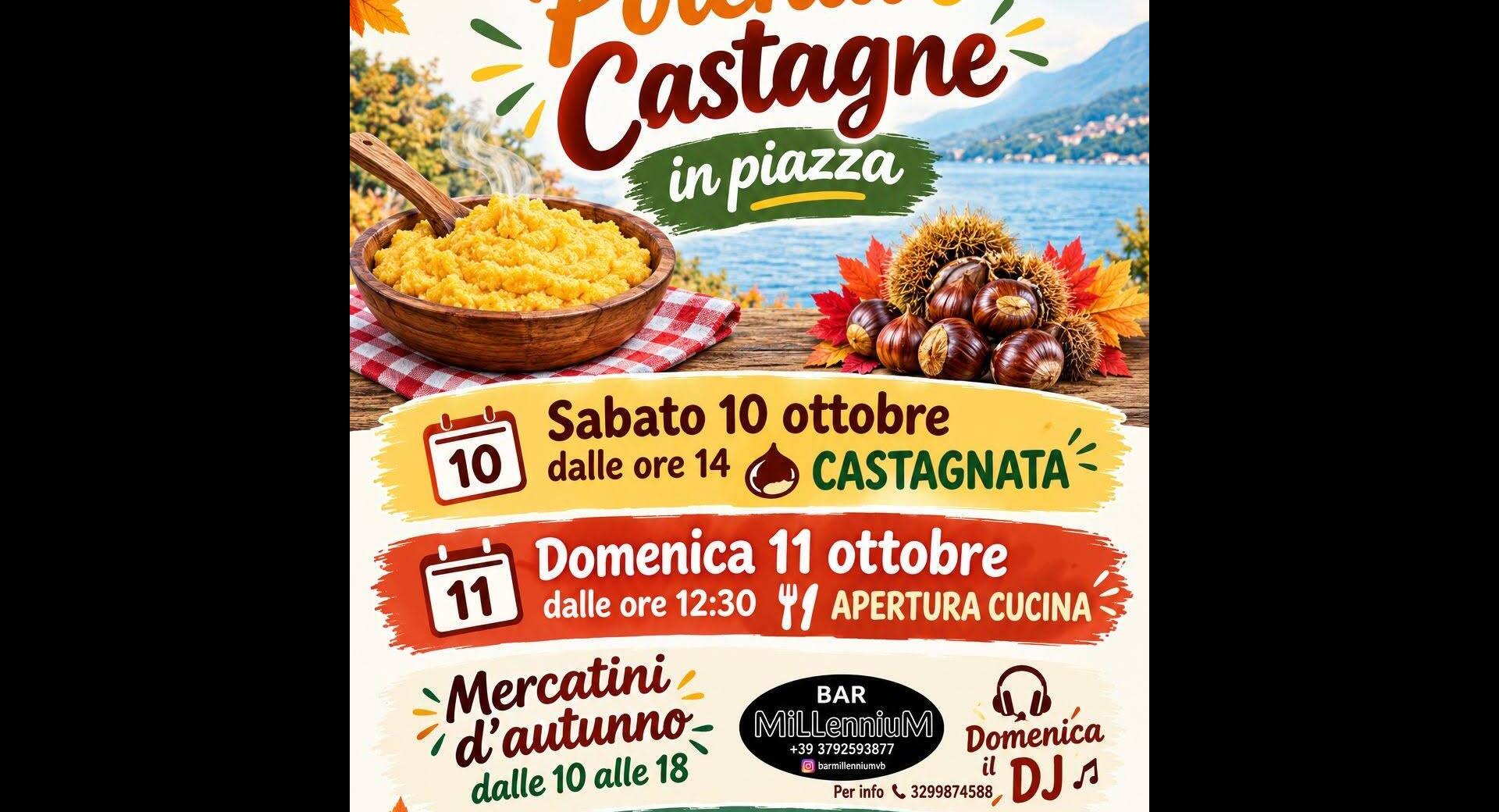 Polenta e castagne in piazza