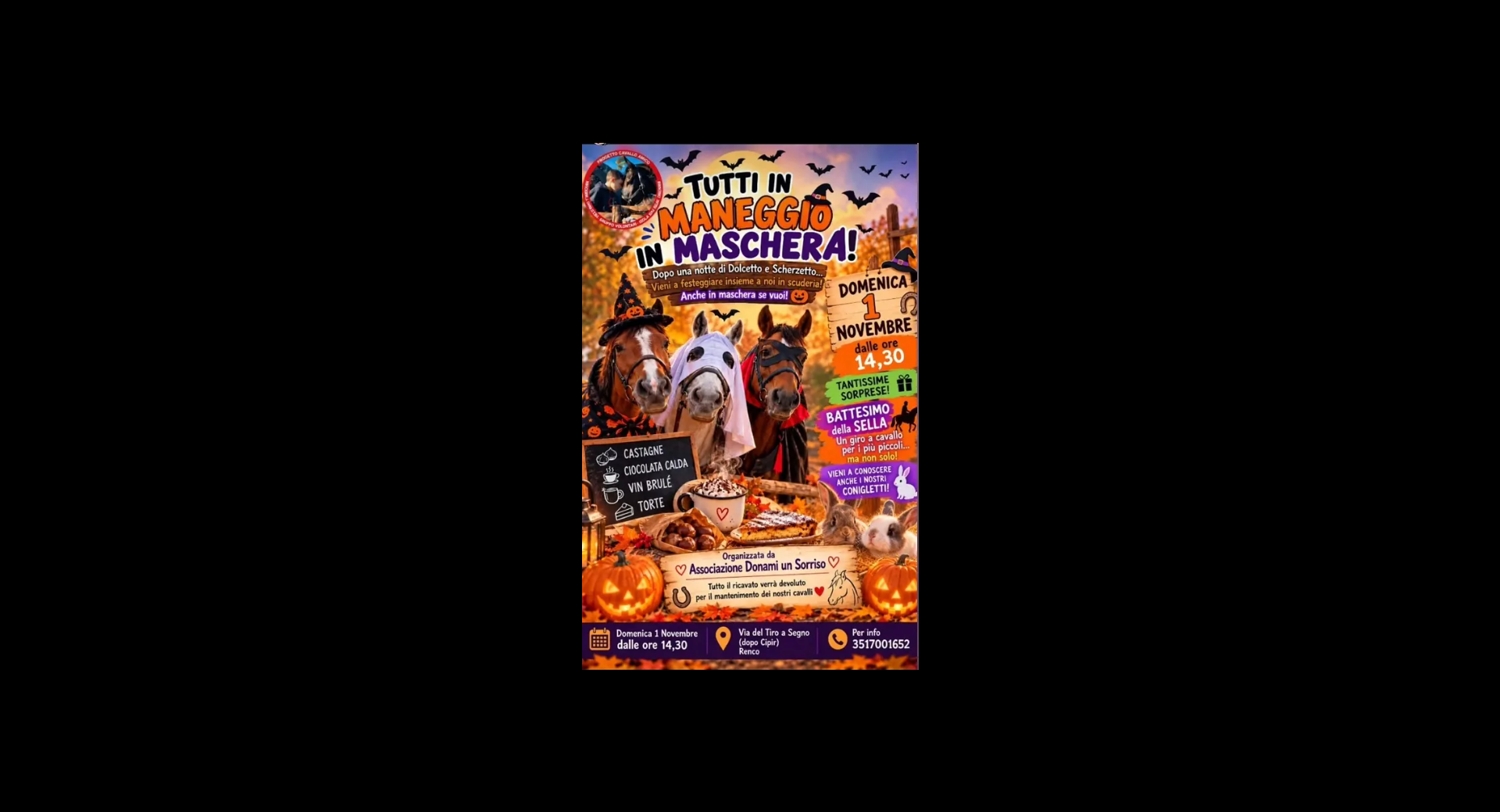 TUTTI IN MANEGGIO IN MASCHERA